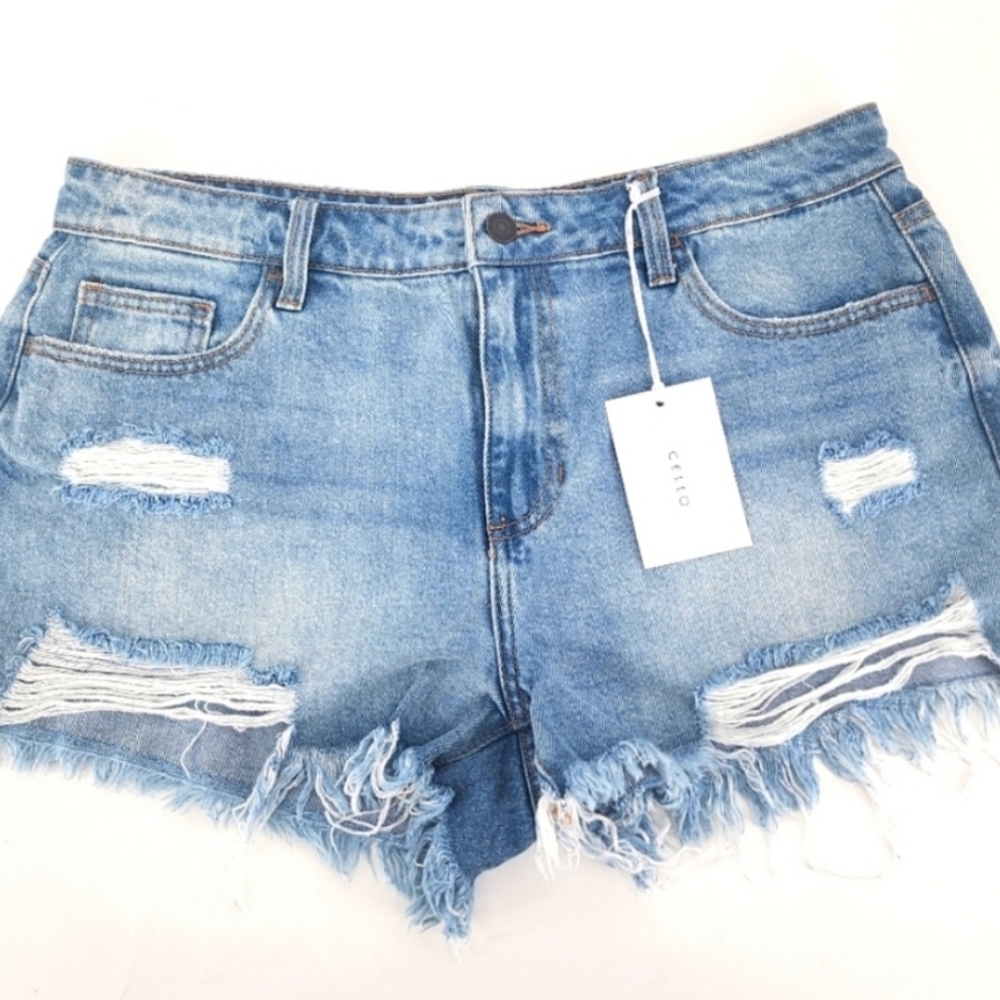 Cello Jean Cut out Shorts Size L